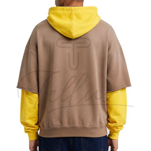 สินค้ามาใหม่ เสื้อฮู้ดดี้ผู้ชายคุณภาพพรีเมียม ผ้าฝ้าย 100% ระบายอากาศได้ดี ทรงโอเวอร์ไซส์ พร้อมกระเป๋าเสื้อ สำหรับผู้ใหญ่ - Product Image 3