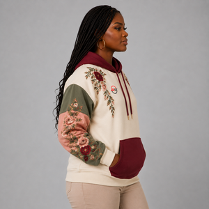 Vente en gros de sweats à capuche brodés pour femmes, logo personnalisé, coton doux, molleton chaud et respirant, streetwear, sweat à capuche brodé pour femmes - Product Image 2