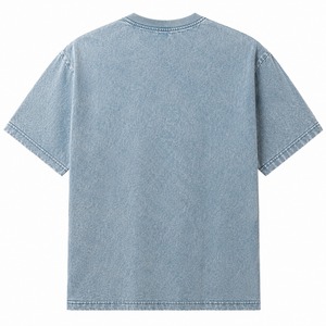 Camiseta de Estilo Denim para Hombre, Manga Corta, Cuello Redondo, Estampado de Letras, Corte Regular Informal - Product Image 5
