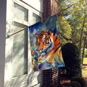 Bandera de Casa de tigre grande, poste de manga de porche Multicolor, pancarta decorativa para patio, ilustraciones de poliéster, colgante de pared, pancarta de tamaño de casa - Product Image 2