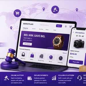 Services de développement de sites e-commerce de style eBay |   Plateforme d'enchères en ligne et de shopping multi-vendeurs - Product Image 2