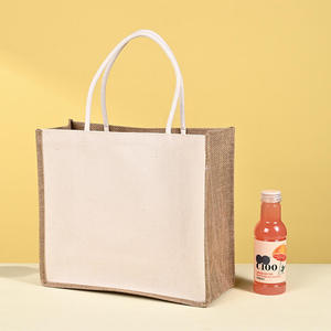 Stylish Laminated Jute Packaging <b>Bags</b> for Luxury Product Packaging and Retail Display - Product Image 1
