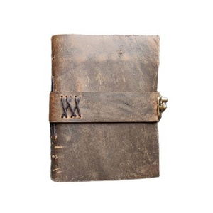 สมุดบันทึกประจำวันของพรีเมี่ยมหนังแท้ที่สวยงามการปิดด้วยทองเหลืองโบราณ C-LOCK - Product Image 2