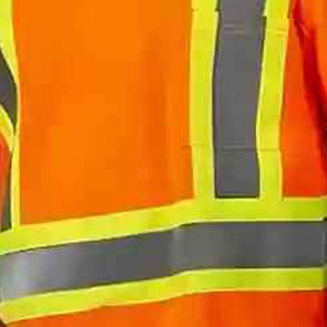 Camisa de Seguridad Reflectante Naranja para Hombre, Cuello Alto, Manga Corta, Transpirable, Informal de Verano, 100% Poliéster - Product Image 4