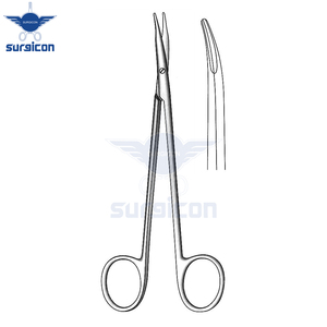 Tijeras Quirúrgicas Reynolds de 18 cm (7 Pulgadas), Curvas, de Acero Inoxidable Reutilizables, para Cirugía General, Plástico y Tejidos Delicados - Product Image 6