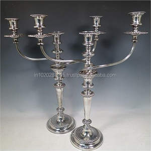 Candelabro de aluminio único para decoración clásica del hogar, centro de mesa de boda de lujo y exhibiciones - Product Image 3