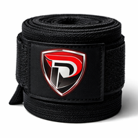DUMELA INTERNATIONAL Pembalut Tangan Latihan MMA Logo Kustom, Bernapas, Tahan Lama, Elastis, Katun, untuk Kickboxing dan Olahraga