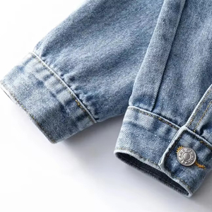 Factory Direct Sale <b>Custom</b> Design Winter Men's <b>Denim</b> <b>Jacket</b> Comfortable Breathable Eco-Friendly Quick Dry Premium Stand Front - Product Image 5
