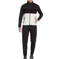 Haut zippé gris anthracite à col montant et pantalon de jogging fuselé pour la gym – Ensembles d'entraînement en polyester et élasthanne de haute qualité