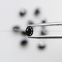 Diamant naturel fantaisie noir opaque ovale de 4x3 mm, taillé et calibré, pour la fabrication de bijoux personnalisés, bague, pendentif, boucles d'oreilles