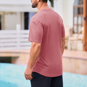 เสื้อยืดผู้ชายทรงหลวมใส่สบายสไตล์สตรีทแวร์ลำลองผ้าฝ้ายระบายอากาศแห้งเร็วสำหรับฤดูร้อน ขนาดสั่งทำได้ - Product Image 2