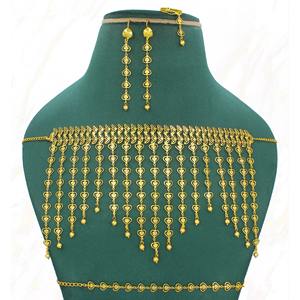 Jewelry Supplies <b>Women</b> Indian <b>Jewellery</b> Rhodium Plated Dubai Bridal Wedding Jewelry <b>Set</b> Wholesale Copper Dubai Earrings - Product Image 5