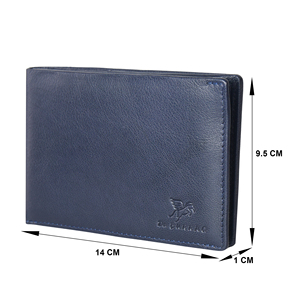 Elegant Navy Blue Genuine Leather <b>Mens</b> <b>RFID</b> Shield <b>Wallet</b> Chain Style Waterproof Card Storage Bifold <b>Wallet</b> Premium Handcrafted - Product Image 6