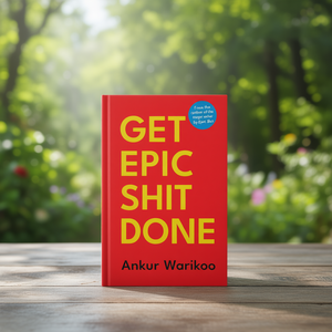 Obtenez un livre relié personnalisé avec la phrase « Get Epic Shit Done » par l'auteur Ankur Warikoo - Product Image 3