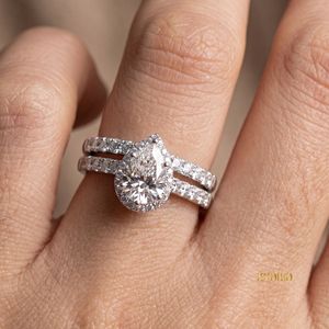 Cushion Brilliant Cut D Color Lab Grown Diamond PT950 Wedding Band <b>Ring</b> for Women and <b>Couple</b> IGI Certified VS2 Clarity - Product Image 3