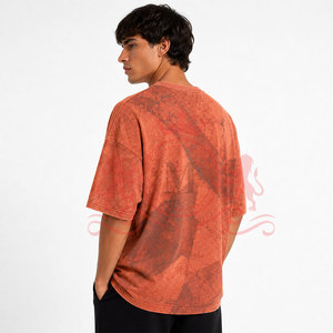 เสื้อยืดทรงหลวมสไตล์วินเทจสีซีดจาง น้ำหนักเบา ผลิตจากผ้าฝ้ายพรีเมียม สวมใส่สบาย เหมาะสำหรับแฟชั่นลำลองในชีวิตประจำวัน - Product Image 4