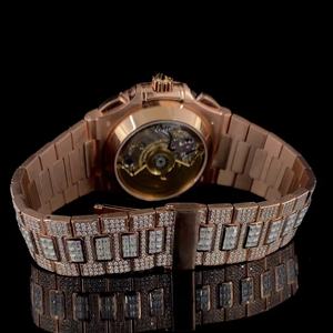 Reloj de Acero Inoxidable con Gema de Moissanita, Movimiento de Cuarzo de Precisión, Diseño Ligero, Duradero y Brillante para Uso Diario Unisex - Product Image 5