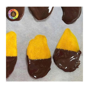 Collation au chocolat de mangue séchée, faite à partir de mangues naturelles, pour la vente au détail, mangue au chocolat, mangue enrobée de chocolat au lait - Product Image 2