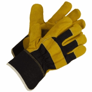 Gants de sécurité en cuir de vachette fendu de qualité supérieure, confortables, résistants à l'abrasion, résistants à la chaleur, antistatiques - Product Image 3