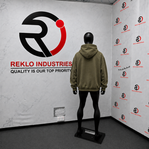 Sudadera con capucha premium de oliva extragrande con cremallera completa, unisex, lisa, estilo streetwear, de ajuste holgado, venta al por mayor - Product Image 4