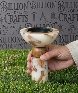 Brûleur à Bakhoor en bois et résine blanche, fait main, porte-encens aromatique, brûleur à encens moderne, décoration d'intérieur - Product Image 1