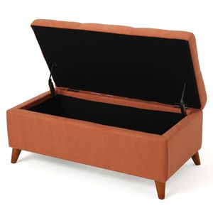 Pouf Contenitore Elegante con Spazio di Archiviazione Nascosto per Piccoli Spazi - Product Image 6