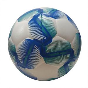 Ballon de football officiel personnalisé, cousu à la machine, en PU et caoutchouc massif, léger, écologique, haute rétention d'air, pour les professionnels - Product Image 1