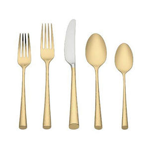 Juego de Cubiertos de Acero Inoxidable de Lujo Moderno, Juego de Cuchara, Tenedor y Cuchillo con Acabado Espejo para Comidas Elegantes - Product Image 1