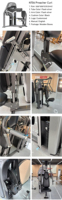 Curl des biceps classique convergent |   Ligne de force biomecanique |   Acier de 3 mm |   Machine de musculation commerciale NT06