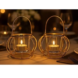 Best Selling Home Decorative Large T-<b>Light</b> Holder Handmade Customized Antique Coated Iron Metal Waterproof for Diwali - Product Image 3