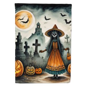 La Llorona esqueleto espeluznante Halloween jardín bandera Multicolor buzón decorativo patio Banner para Patio ilustraciones flores camas Patio - Product Image 1