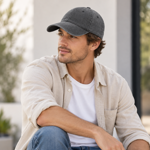 Gorra de Béisbol de Algodón Lavado para Hombre y Mujer, Visera Plana, Correa Ajustable, Personalizable con Etiqueta Privada, para Correr, para Todas las Temporadas - Product Image 2