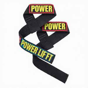 Correas de levantamiento de pesas impresas para soporte de muñeca, correas de potencia de alta resistencia para peso muerto - Product Image 2