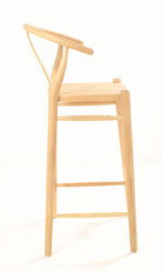 Solid Wood Bar Chair Wooden Counter <b>Stool</b> Modern Back Chair for Restaurant Kitchen Home Bar <b>Dining</b> Living Room - Product Image 3
