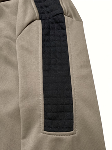 Men's Hooded Sweatshirt Set Casual Solid Color Cargo Pants 2-Piece Tracksuit Winter Wear Breathable 100% Cotton Fleece 380g - Product Image 6