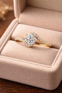 2ct Cut Moissanite Engagement <b>Ring</b> 925 Silver Rhodium Plated Prong Curved Wedding Band <b>Dainty</b> Minimalist Promise <b>Ring</b> for Women - Product Image 6