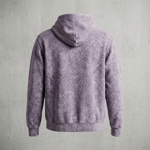Sweat à capuche pour homme, style hiver, délavé à la pierre, avec impression personnalisée, nouveau style délavé à l'acide - Product Image 2
