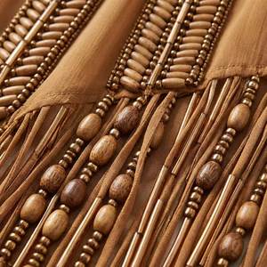 Poncho vintage tissé à la main, orné de perles, le plus vendu, pour occasions spéciales, 100 % polyester, disponible dans le monde entier - Product Image 3