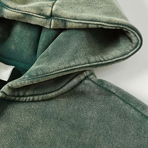 Sweat-shirts à capuche pour hommes de haute qualité à manches longues, effet délavé, couleur et taille personnalisées, nouvelle collection, basiques, sweats à capuche pour hommes effet délavé - Product Image 3