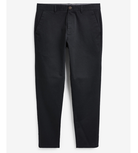 กางเกงชิโน่ผู้ชายสีน้ำเงินกรมท่า ผ้าทวิลยืด ป้องกันขนร่วง ป้องกันรอยยับ ผ้าฝ้ายออร์แกนิค ระบายอากาศ แห้งเร็ว ทรงตรงกลาง ใส่สบายสำหรับฤดูร้อน - Product Image 1