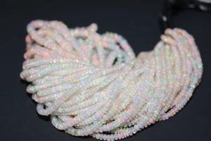 Perles rondes lisses en opale éthiopienne de haute qualité, 3 mm, 16 pouces, 31 carats, pour la fabrication de colliers, bracelets et boucles d'oreilles - Product Image 5