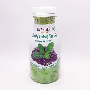 Bebida de Hierbas Patanjali con Extracto de Tulsi y Albahaca, Refuerzo Inmunológico, Lista para Beber, en Botella - Product Image 1