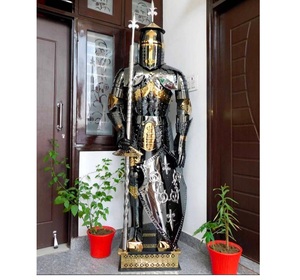 ชุดเกราะโลหะทั้งตัวที่ทนทานจากผู้ผลิตที่เชื่อถือได้ สำหรับชุดคอสเพลย์ยุคกลางและงานปาร์ตี้ธีมต่างๆ - Product Image 1