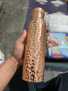Copper Water <b>Bottle</b> 1L Portable Minimalist Design for Travel - Product Image 4