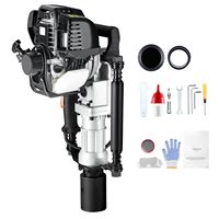 Piqueteuse thermique 37,77 cm³ 4 temps 1000W, tête à 2 piquets 55/70mm pour la construction, état neuf