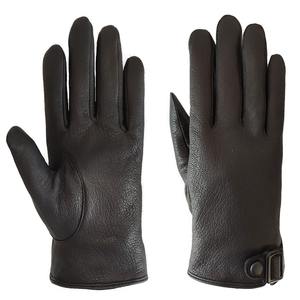 Guantes de Carreras Compatibles con Pantalla Táctil, para Actividades al Aire Libre, Unisex, Negros, Material PU, Cierre de Velcro - Product Image 1