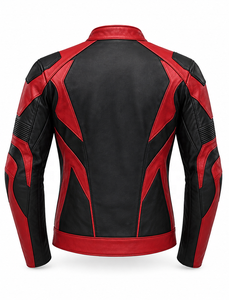 เสื้อแจ็คเก็ตมอเตอร์ไซค์หนังแท้สำหรับแข่งรถ OEM |   ป่าโคบอลต์แดงดำ |   ผู้ผลิต OEM ODM |   คุณภาพการออกแบบระดับพรีเมียม |   ชุดแข่งรถ | - Product Image 2