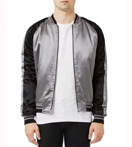 Veste décontractée en satin pour homme, toucher doux, légère, vêtement d'extérieur tendance, fermeture éclair intégrale, vêtement élégant pour tous les jours - Product Image 4