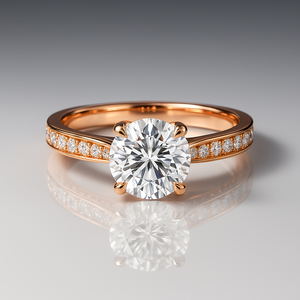 Most Selling Pave Setings Round Cut Diamond <b>Ring</b> for Everyday Wear Office Use and Elegant Styling Wedding Engagement <b>Ring</b> For He - Product Image 5
