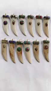 Handcrafted Carved Buffalo Horn Pendants Durable for <b>Boho</b> Jewelry Making Tribal Necklaces Crafts Accessories Wholesale Supply - Product Image 5
